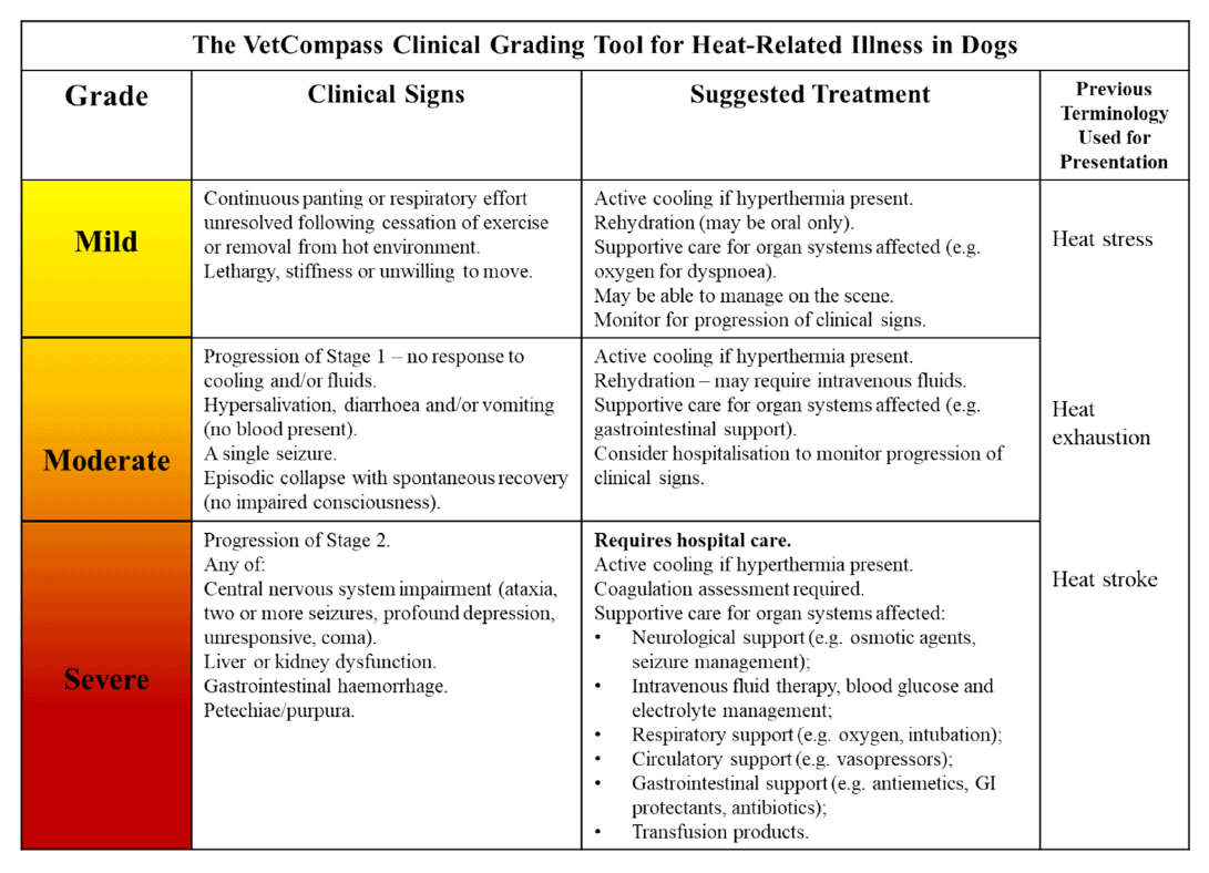 heatstroke-table - Veterinary Laboratory UK | Diagnostic Services